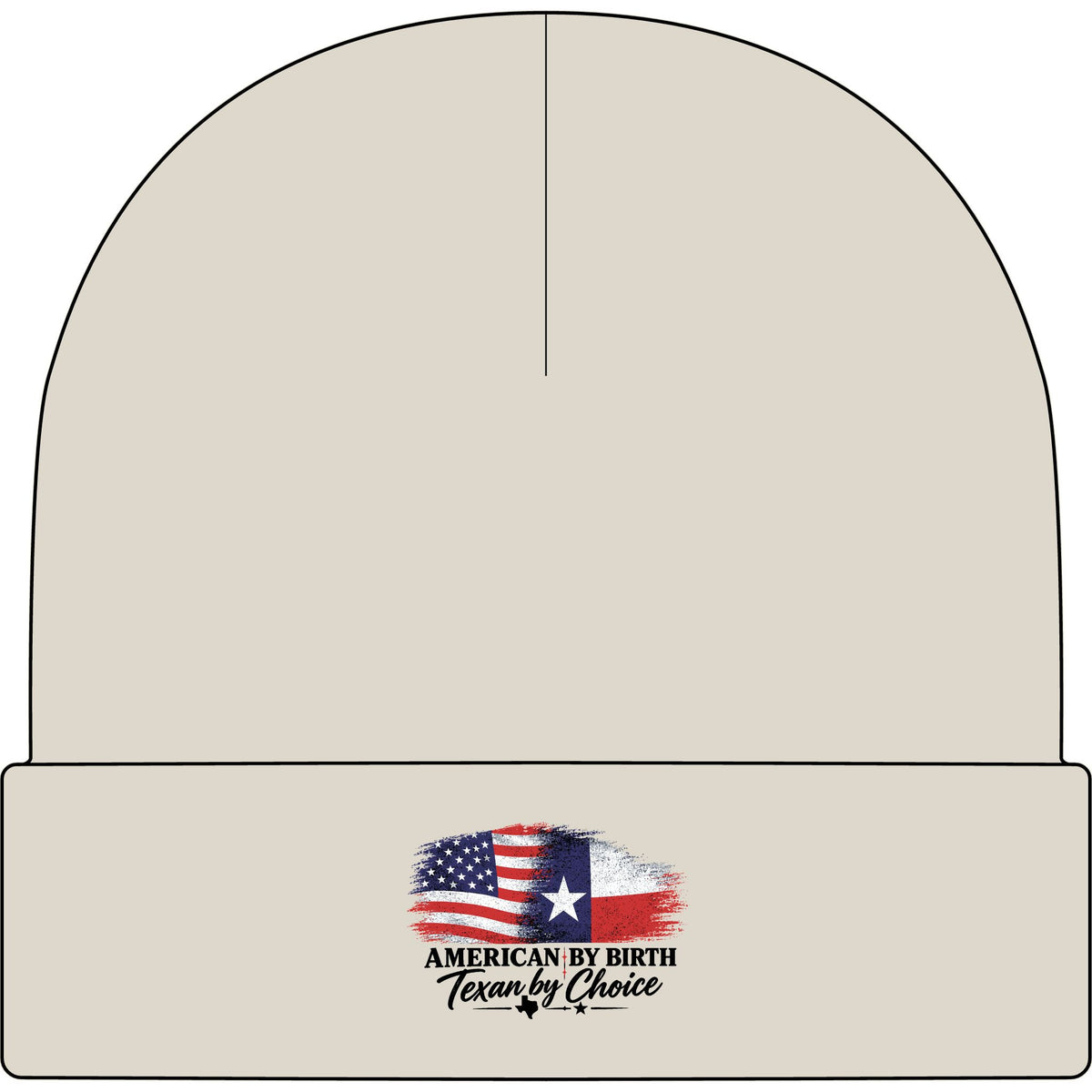 American by Birth, Texan by Choice - AS Colour 1107 Cuff Beanie