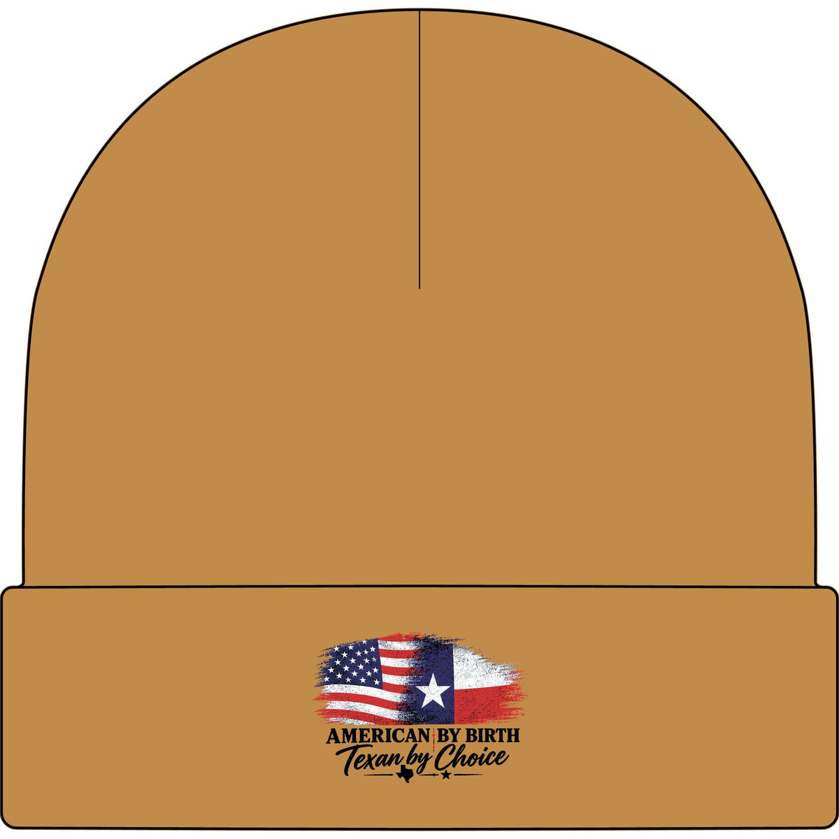 American by Birth, Texan by Choice - AS Colour 1107 Cuff Beanie