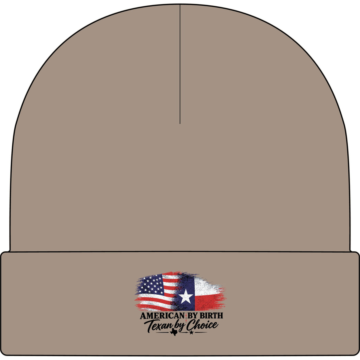 American by Birth, Texan by Choice - AS Colour 1107 Cuff Beanie