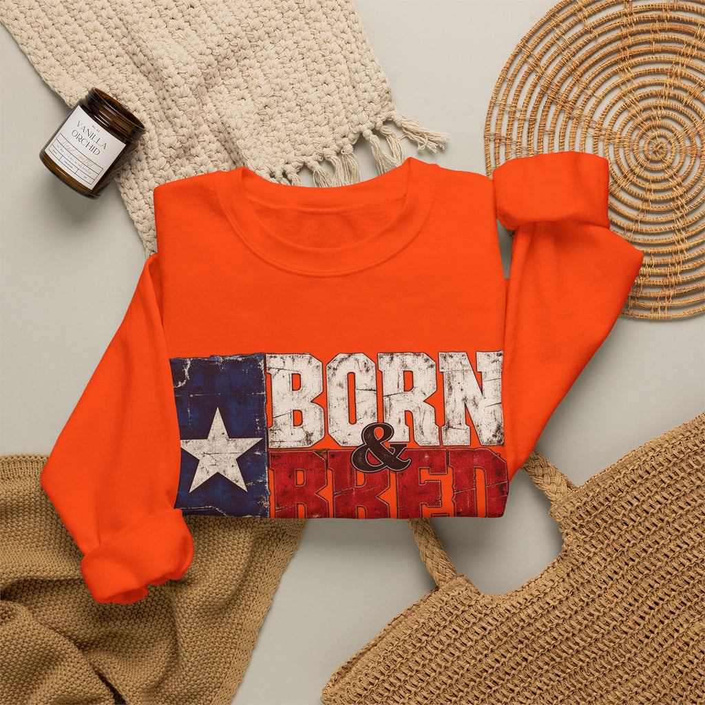 Texas Born and Bred - Crewneck Sweatshirt