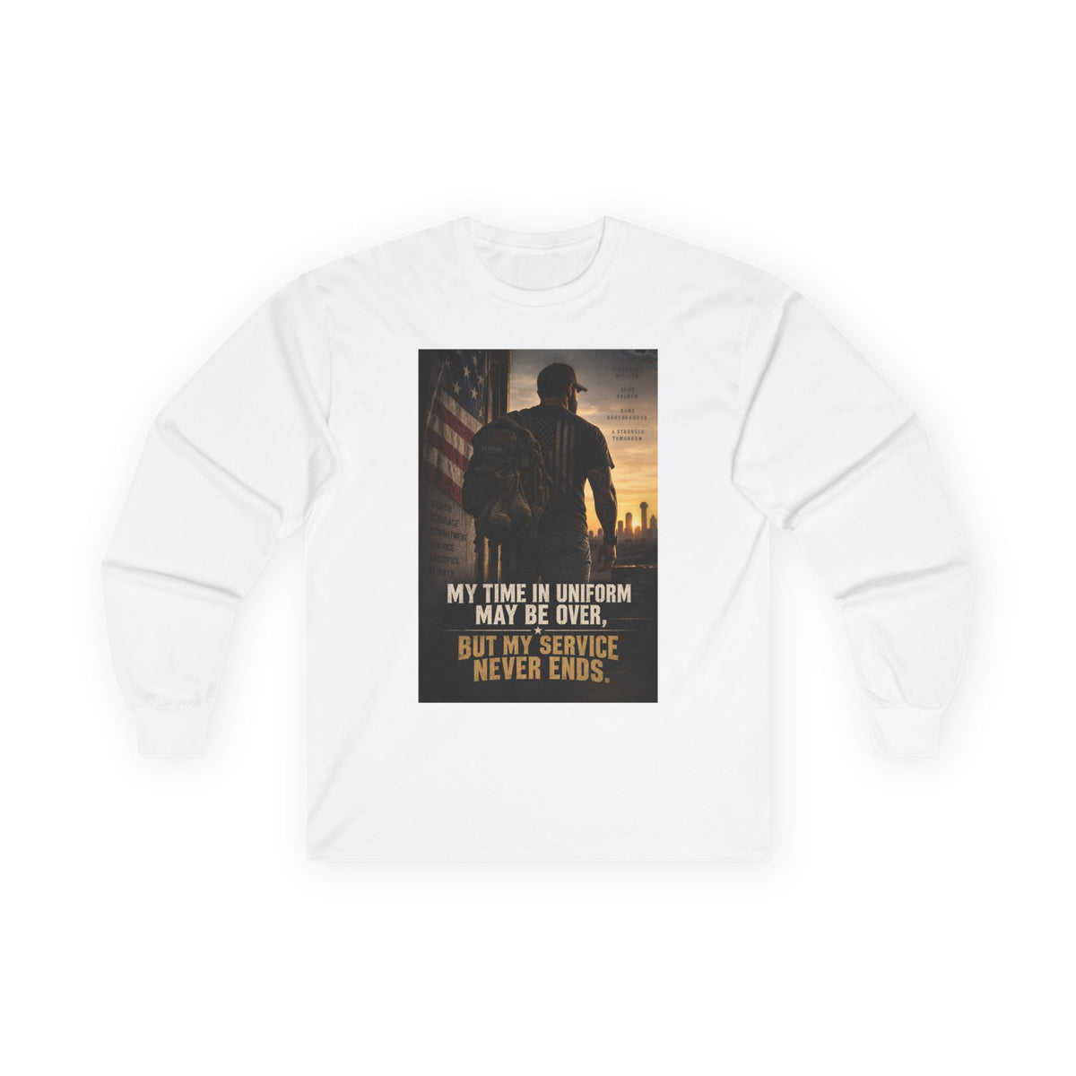 Service Never Ends - Unisex Ultra Cotton Long Sleeve Tee