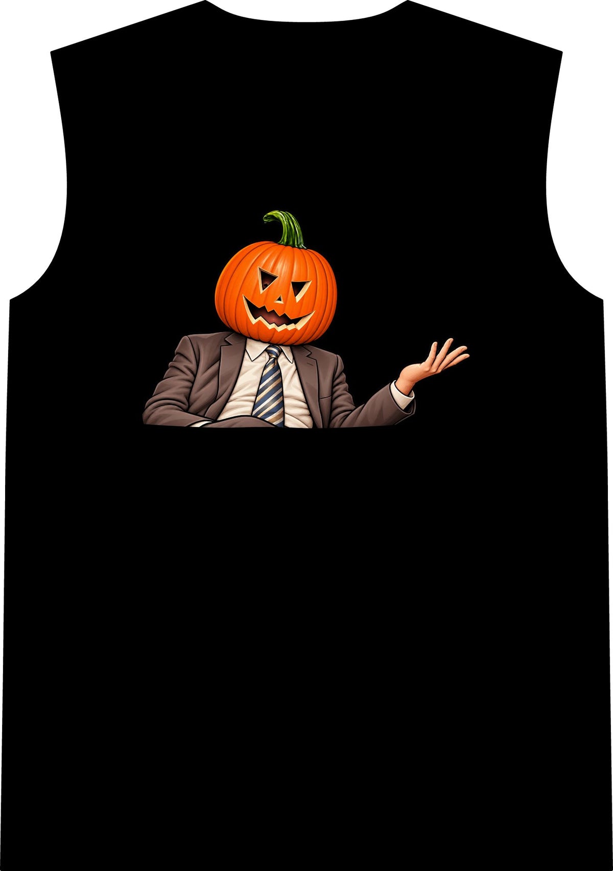 Pumpkin Head Office Cartoon - Classic Tank