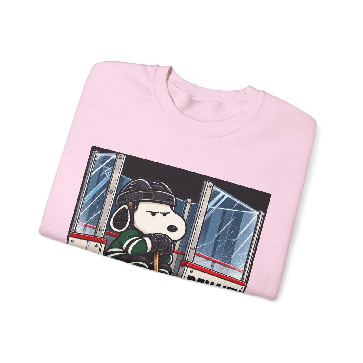 Snoopy Hockey Penalty Box Green - Crewneck Sweatshirt