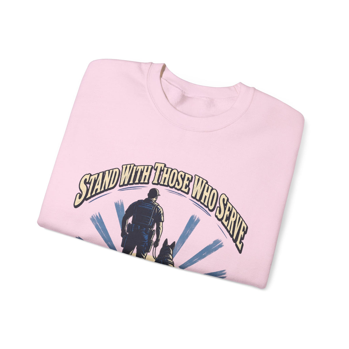 Stand With Those Who Serve Police K9 - Crewneck Sweatshirt