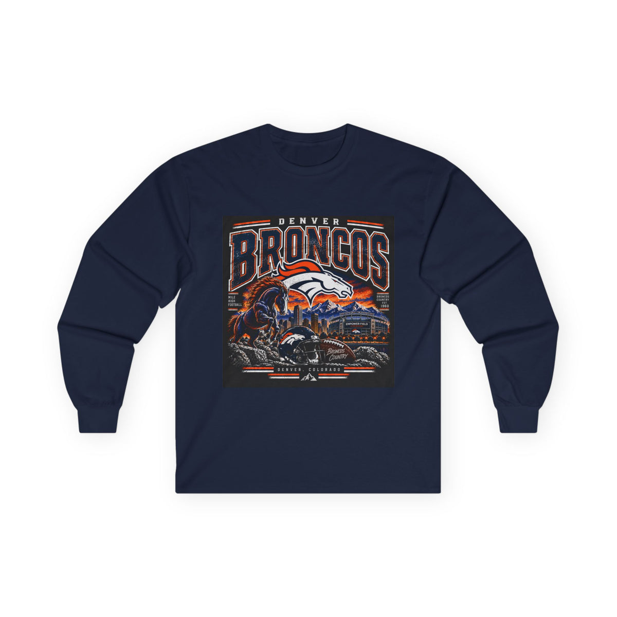 Denver Broncos Mile High Pride - Unisex Ultra Cotton Long Sleeve Tee