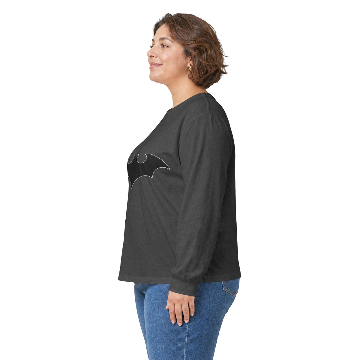 Midnight Bat Emblem - Unisex Ultra Cotton Long Sleeve Tee