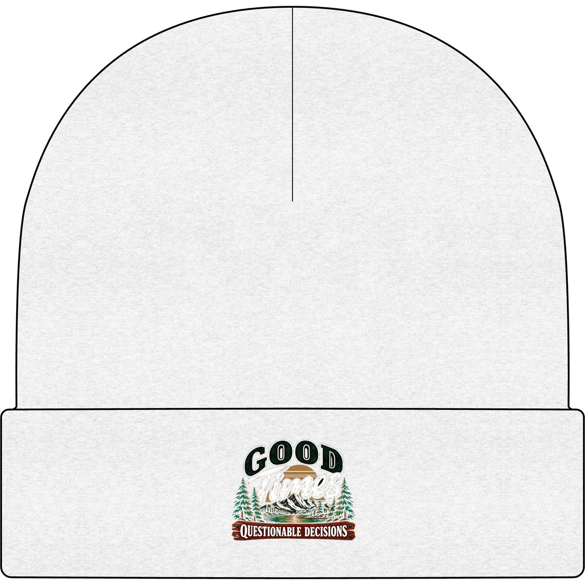Good Times Questionable Decisions - AS Colour 1107 Cuff Beanie