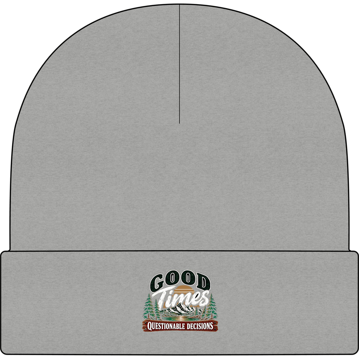 Good Times Questionable Decisions - AS Colour 1107 Cuff Beanie