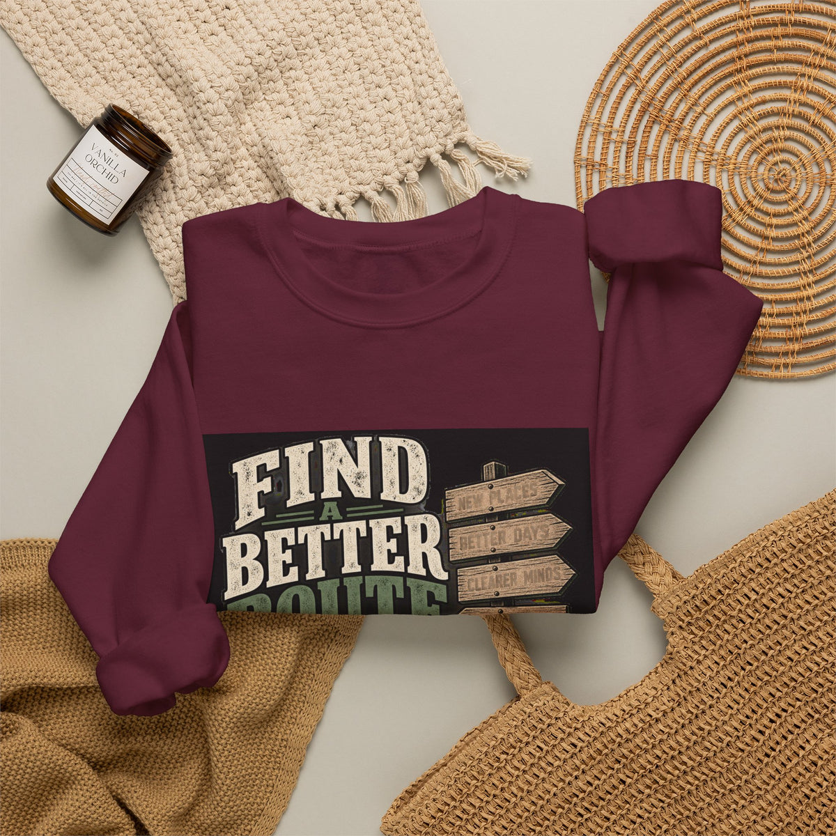 Find A Better Route - Crewneck Sweatshirt