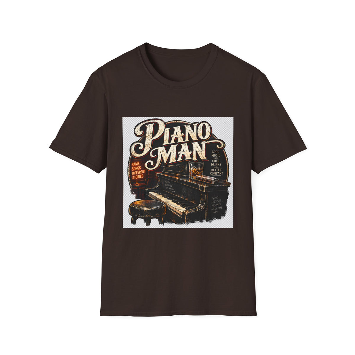 Piano Man Retro Bar - Classic Tee