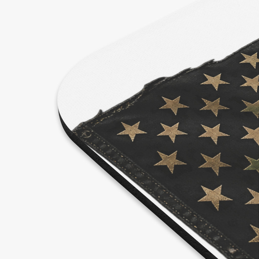 Black and Multicam American Flag - Mouse Pad