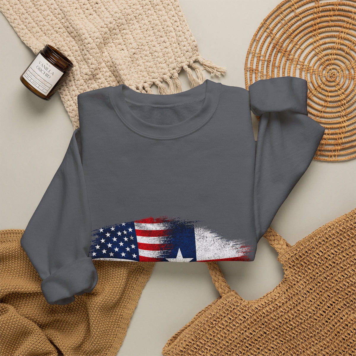 American by Birth, Texan by Choice - Crewneck Sweatshirt