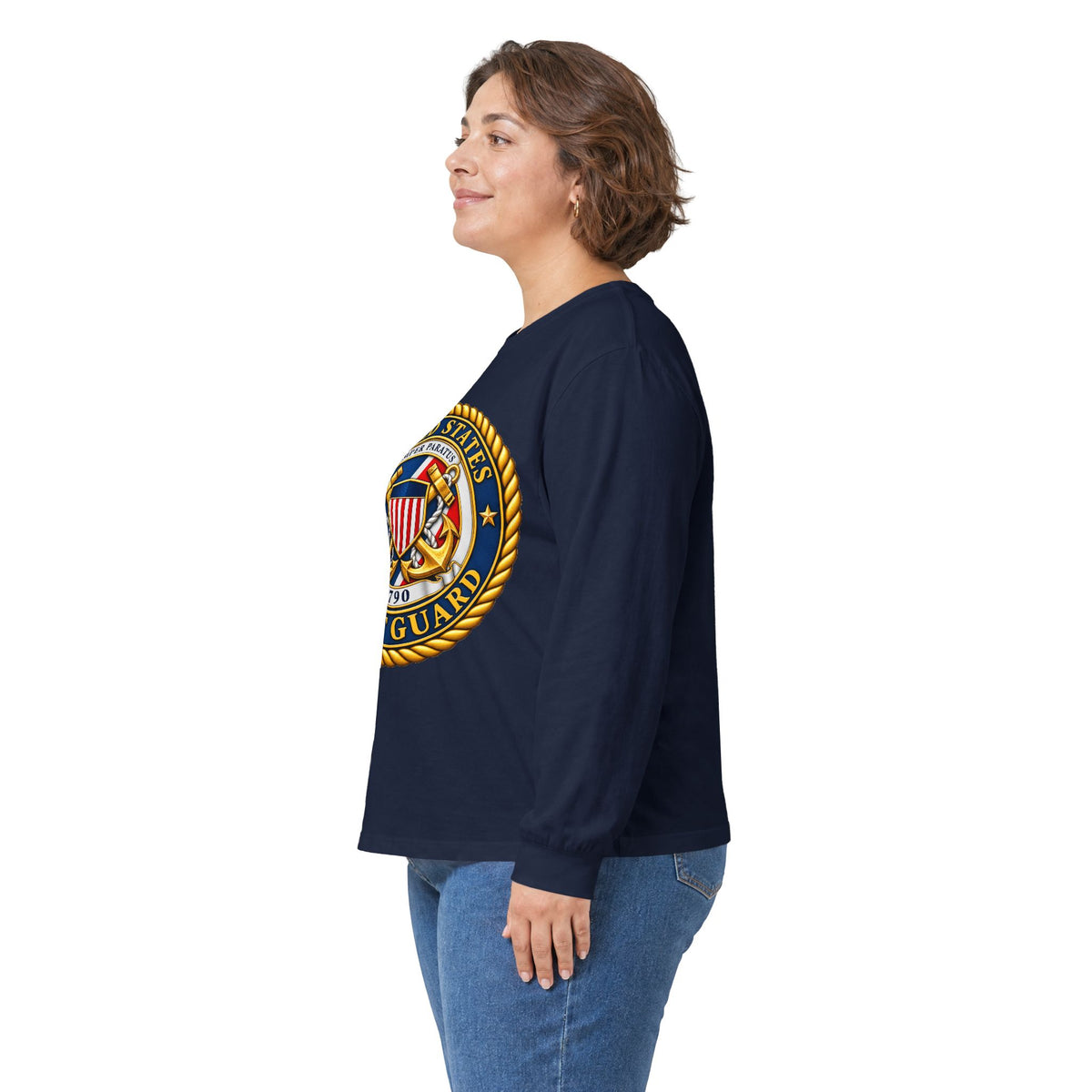 U.S. Coast Guard Emblem - Unisex Ultra Cotton Long Sleeve Tee