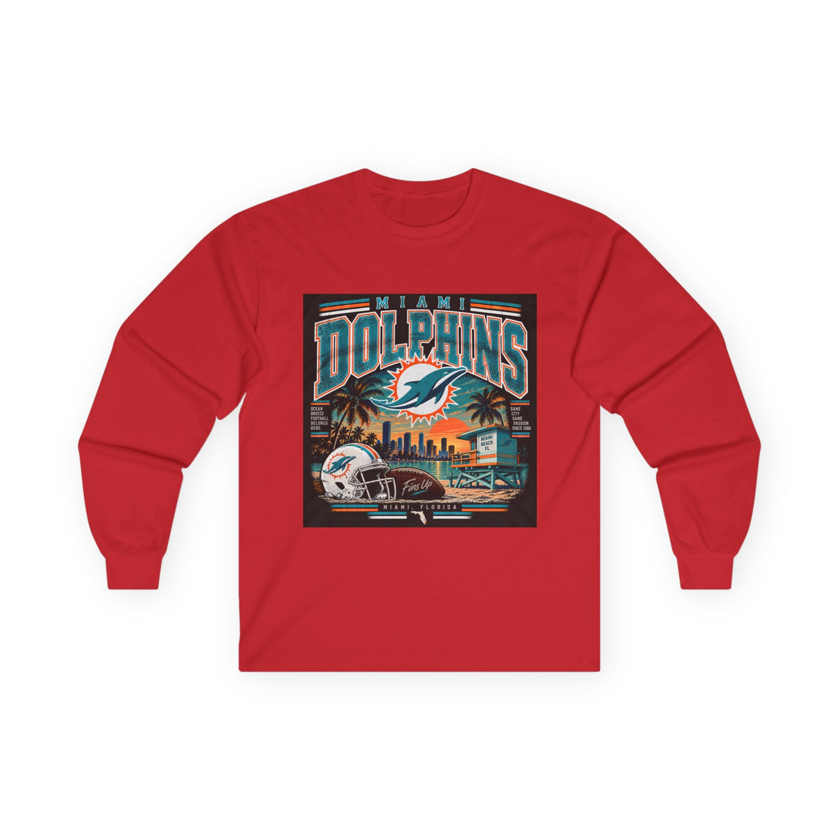 Miami Dolphins Paradise - Unisex Ultra Cotton Long Sleeve Tee