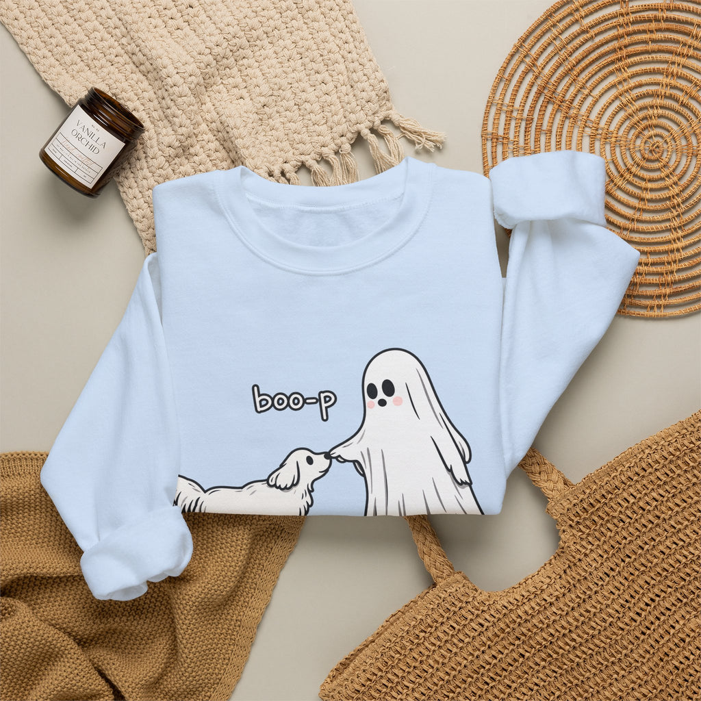 Boo-p Ghost and Dog - Crewneck Sweatshirt