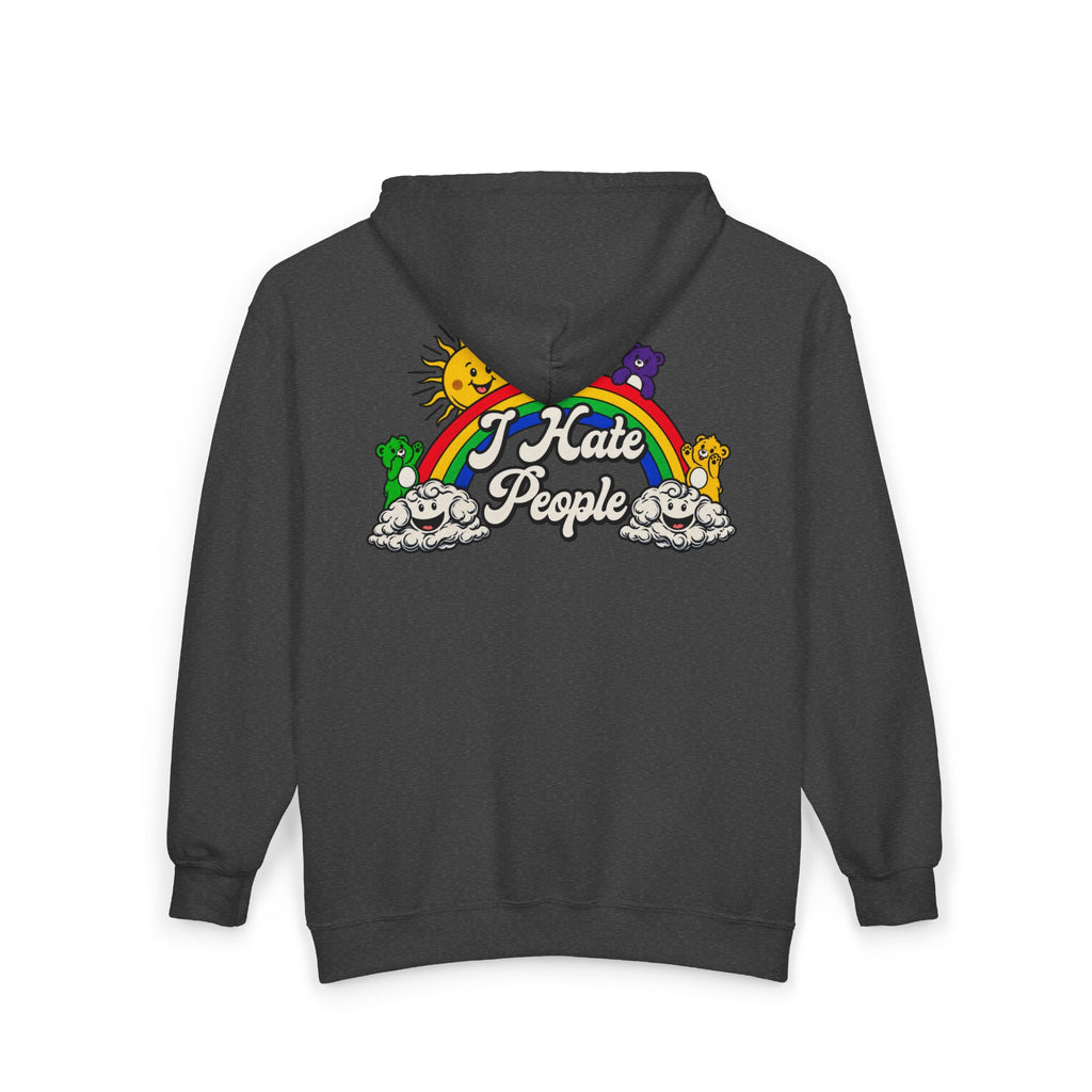 Hate People - Full-Zip Hooded Sweatshirt