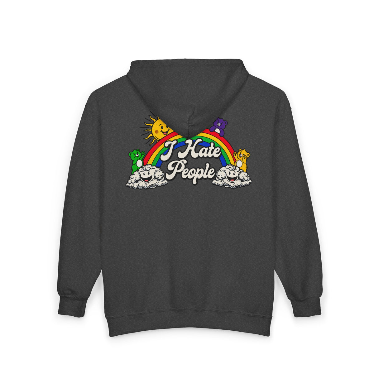 Hate People - Full-Zip Hooded Sweatshirt