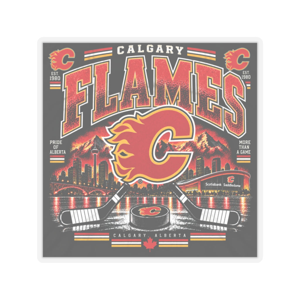 Calgary Flames - Kiss-Cut Sticker