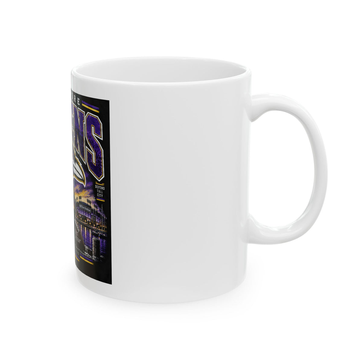 Baltimore Ravens Skyline Tee - Ceramic Mug 11oz and 15oz