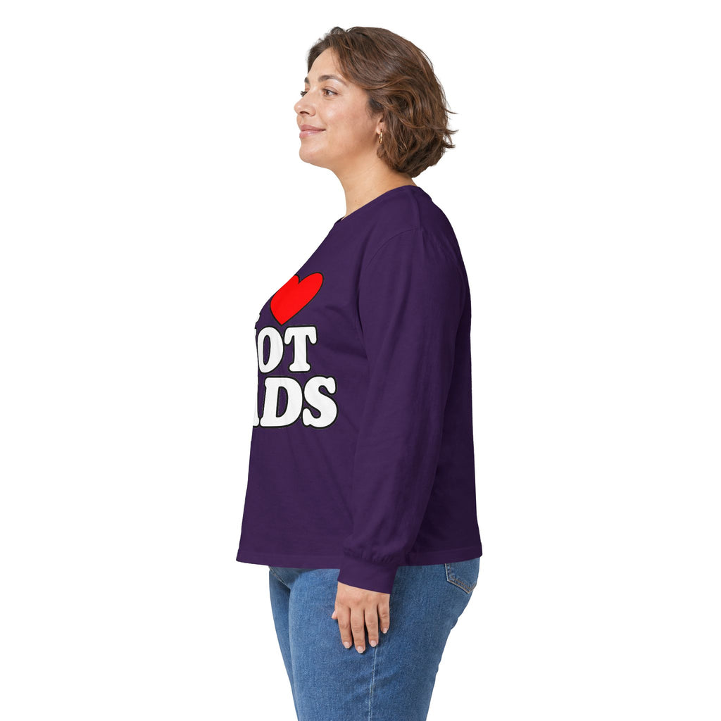 I Love Hot Dads - Unisex Ultra Cotton Long Sleeve Tee