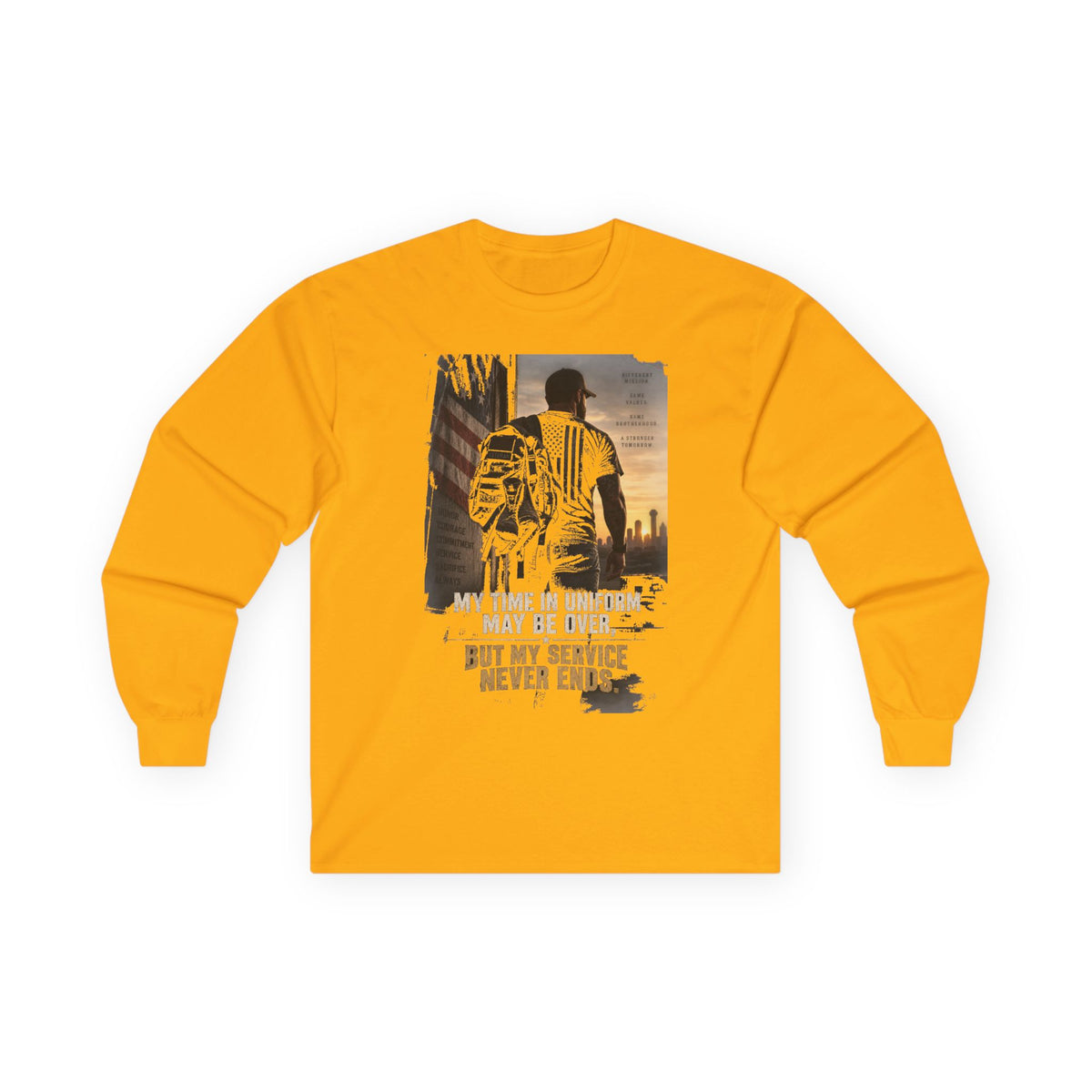 Service Never Ends - Unisex Ultra Cotton Long Sleeve Tee