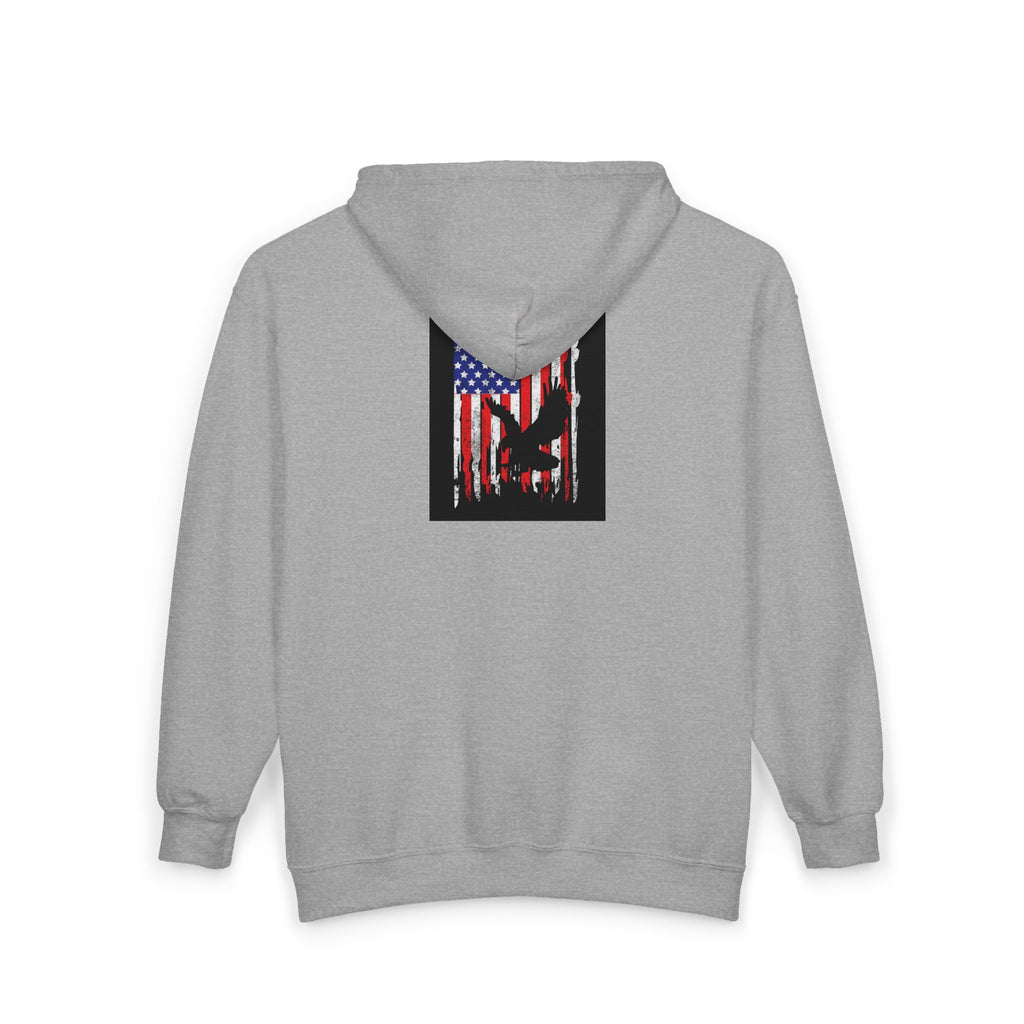 Old Glory Eagle - Full-Zip Hooded Sweatshirt