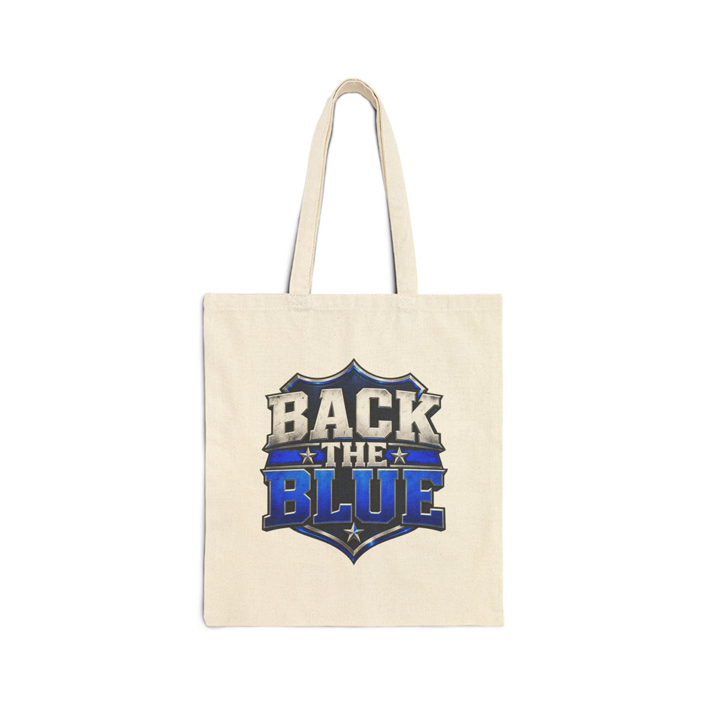 Back the Blue Shield - Canvas Tote