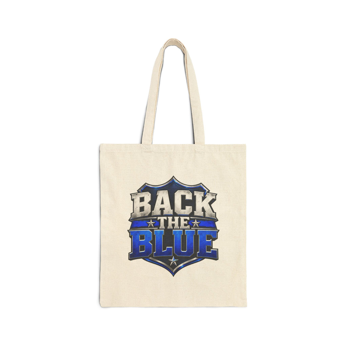 Back the Blue Shield - Canvas Tote