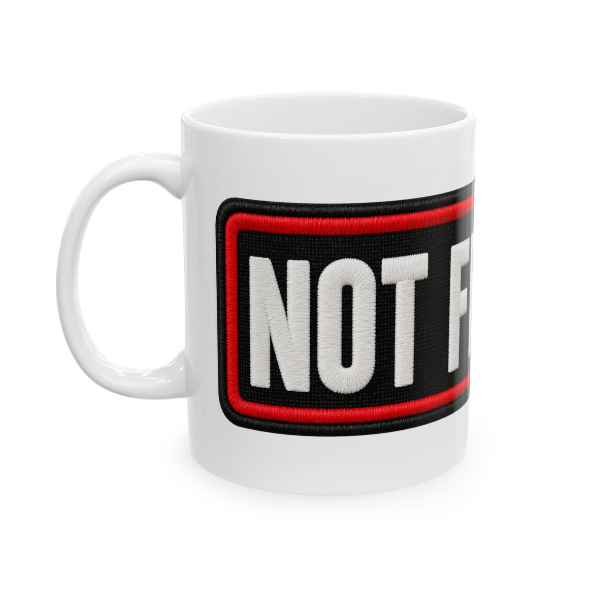 Not Friendly - Service Dog Patch - Ceramic Mug 11oz and 15oz