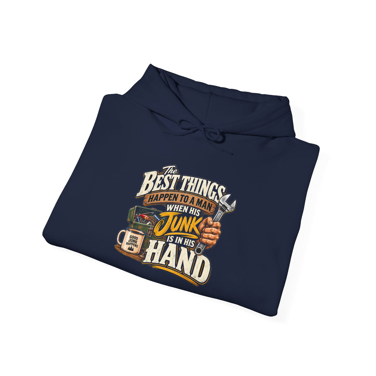 Best Things Happen in a Man's Hand - Hoodie