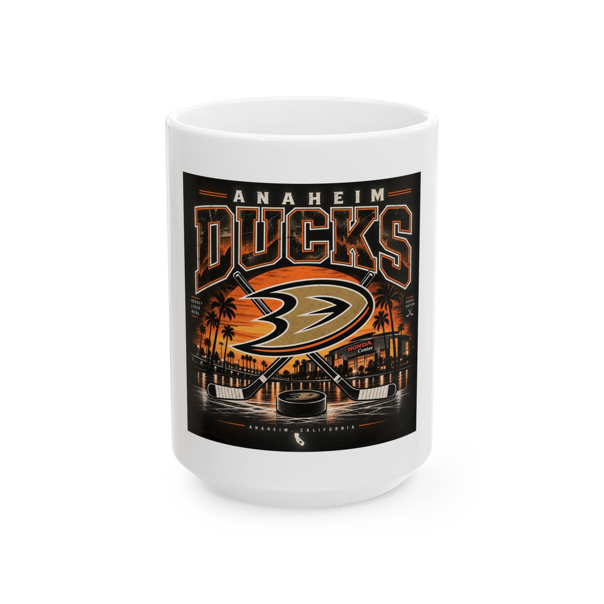 Anaheim Ducks Hockey Nights - Ceramic Mug 11oz and 15oz