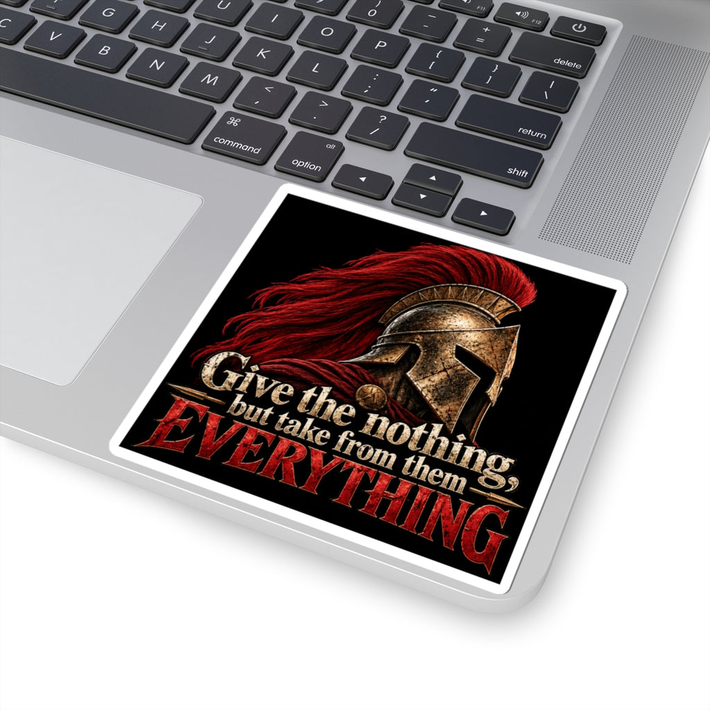 Spartan Helmet - Take Everything - Kiss-Cut Sticker