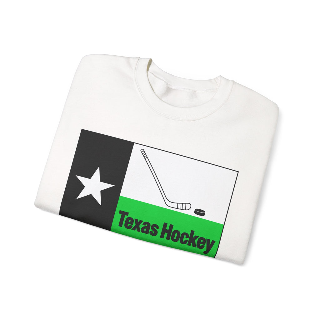 Texas Hockey Flag - Crewneck Sweatshirt