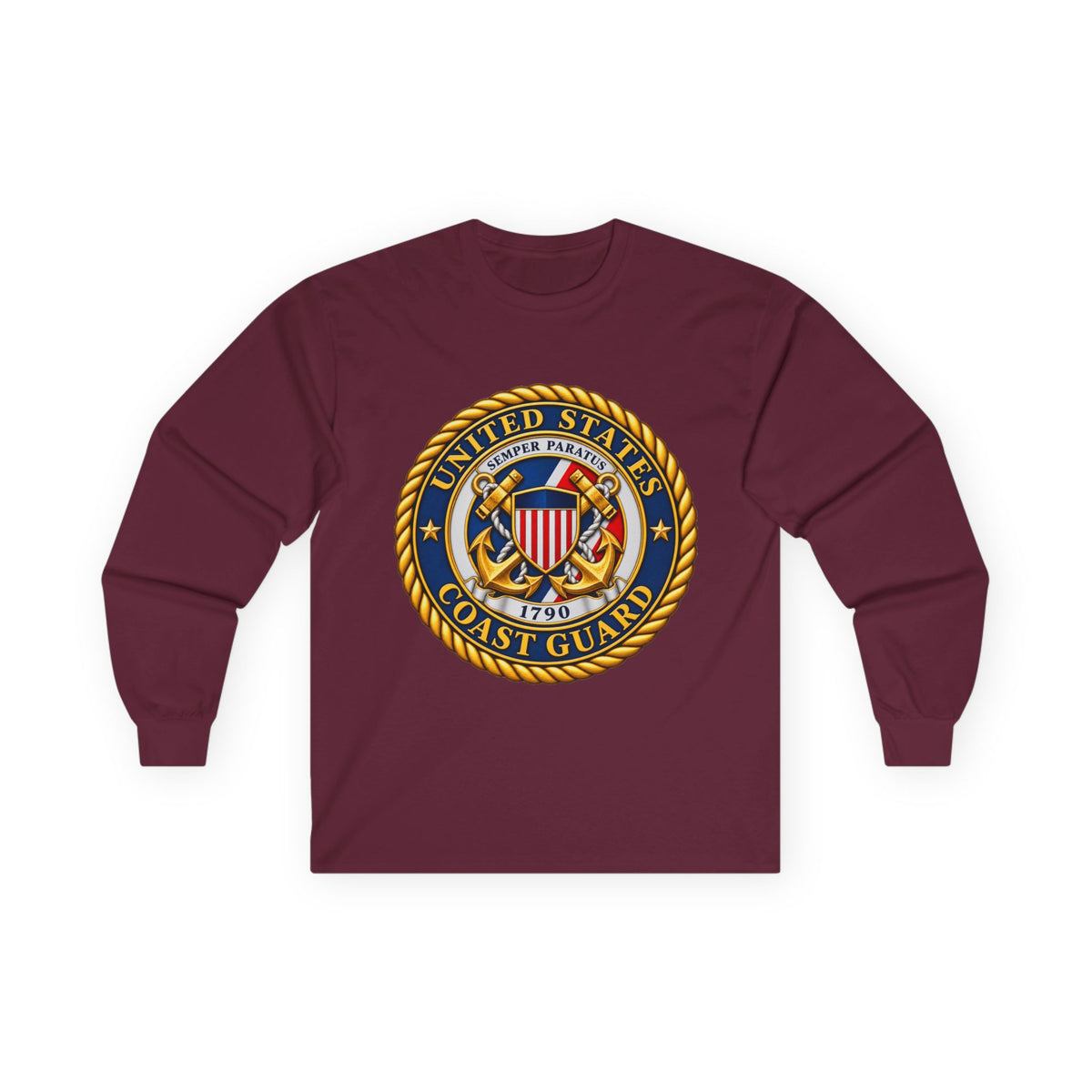 U.S. Coast Guard Emblem - Unisex Ultra Cotton Long Sleeve Tee