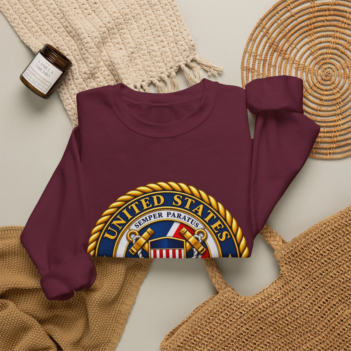 U.S. Coast Guard Emblem - Crewneck Sweatshirt
