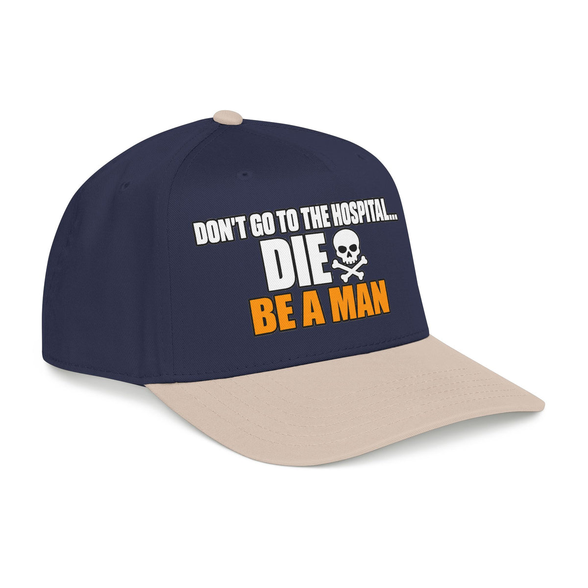 Dont Go to the Hospital - White Outlined - OTTO Baseball Hat