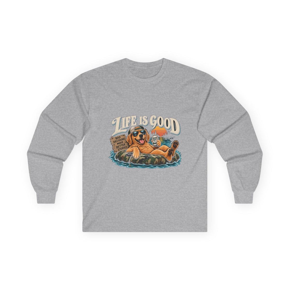 Life is Good Floatin' - Unisex Ultra Cotton Long Sleeve Tee