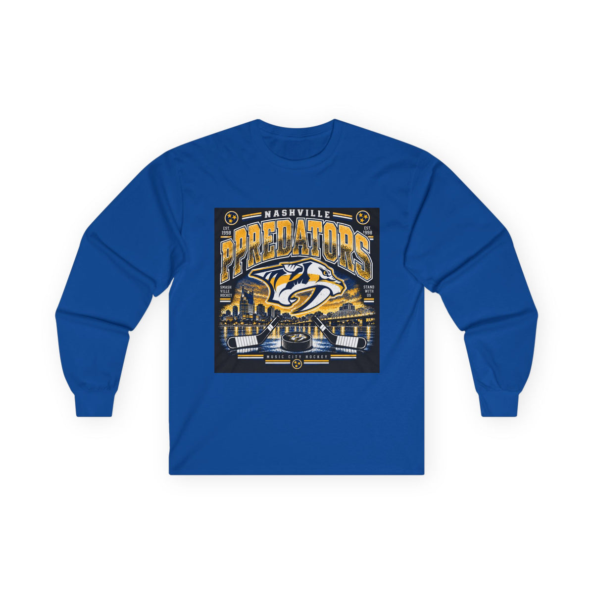 Nashville Predators Music City - Unisex Ultra Cotton Long Sleeve Tee