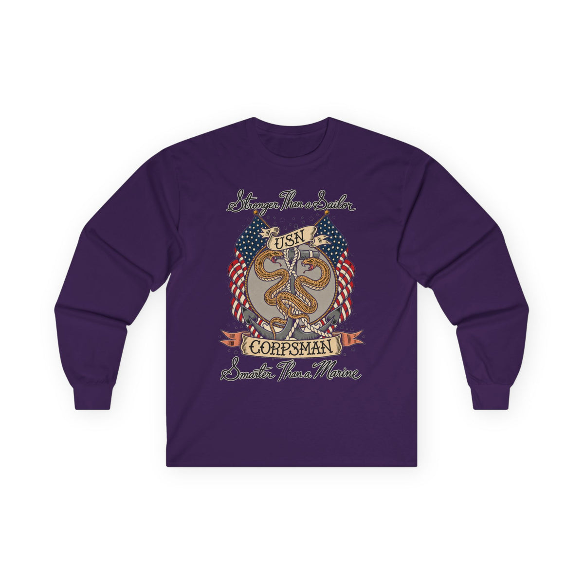 Corpsman Pride Crest - Unisex Ultra Cotton Long Sleeve Tee