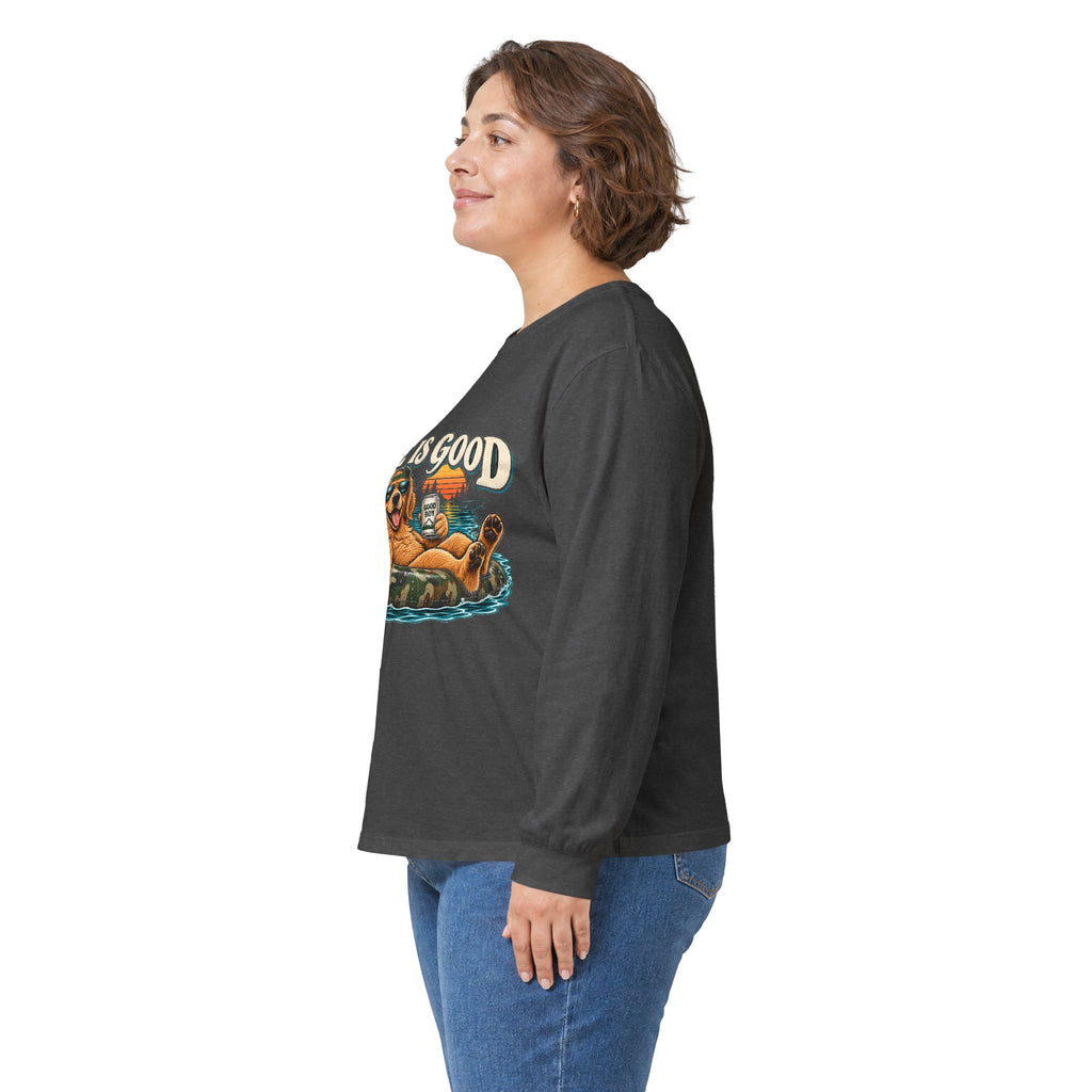 Life is Good Floatin' - Unisex Ultra Cotton Long Sleeve Tee