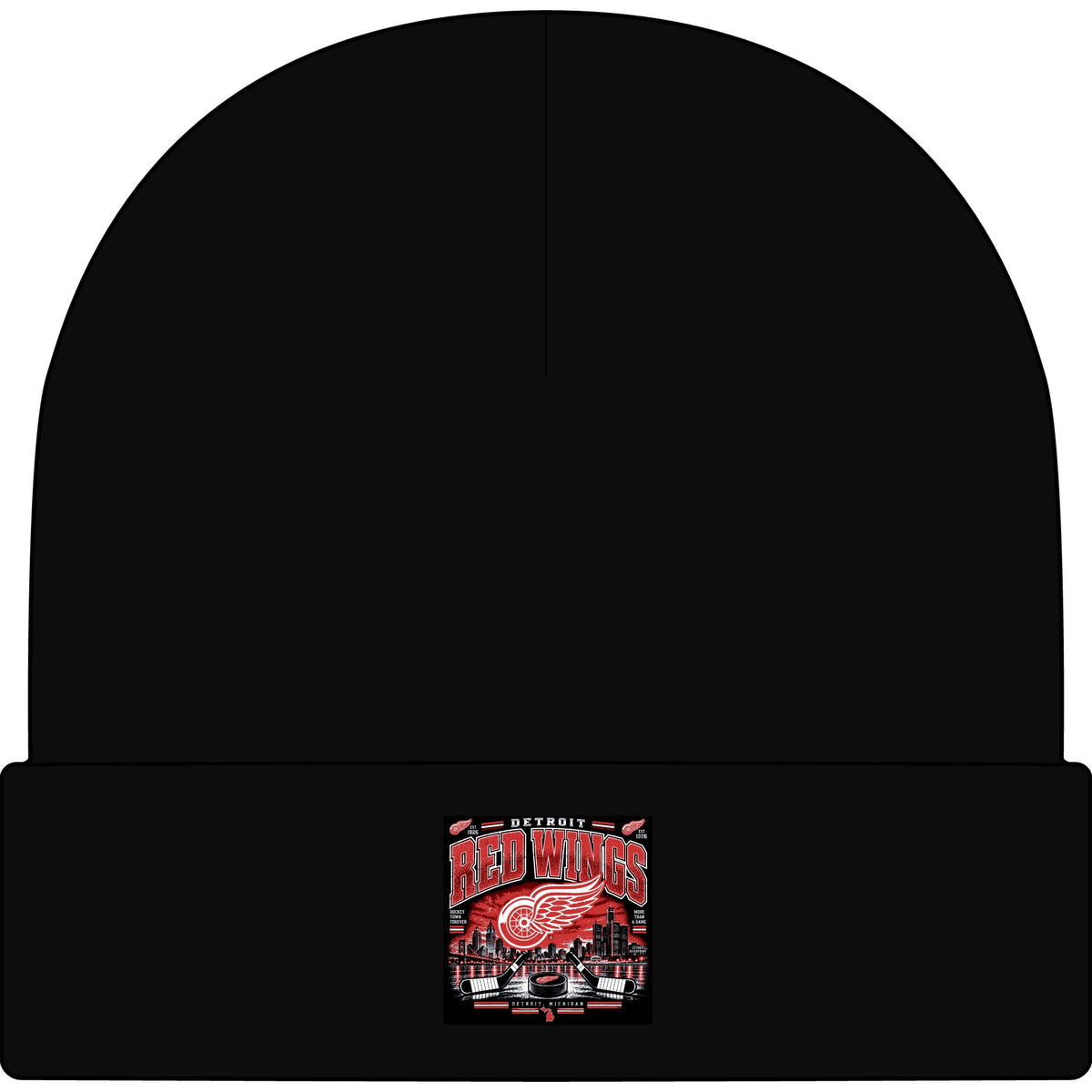 Detroit Red Wings Hockey Skyline - AS Colour 1107 Cuff Beanie
