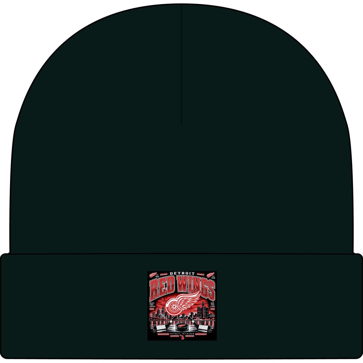 Detroit Red Wings Hockey Skyline - AS Colour 1107 Cuff Beanie