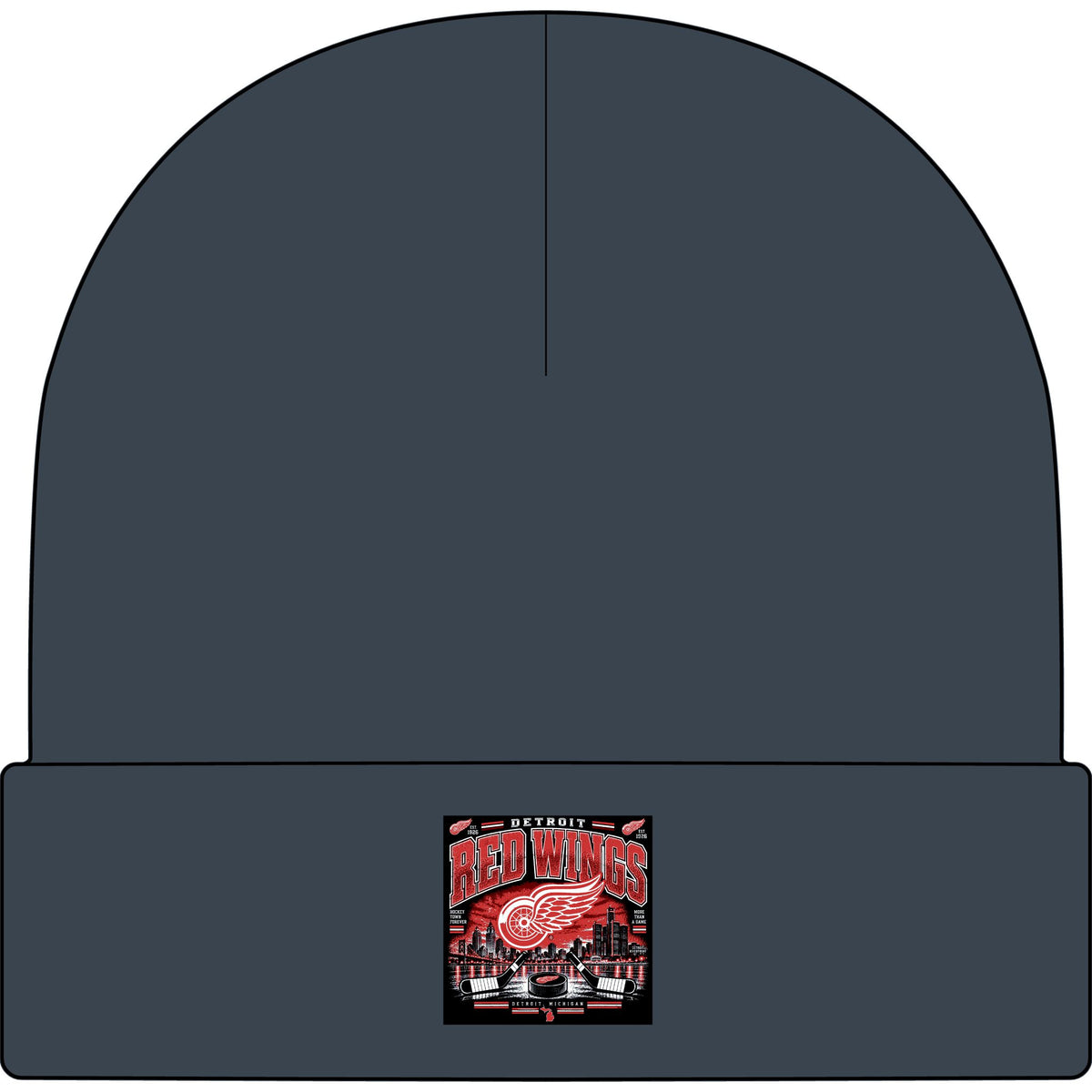 Detroit Red Wings Hockey Skyline - AS Colour 1107 Cuff Beanie