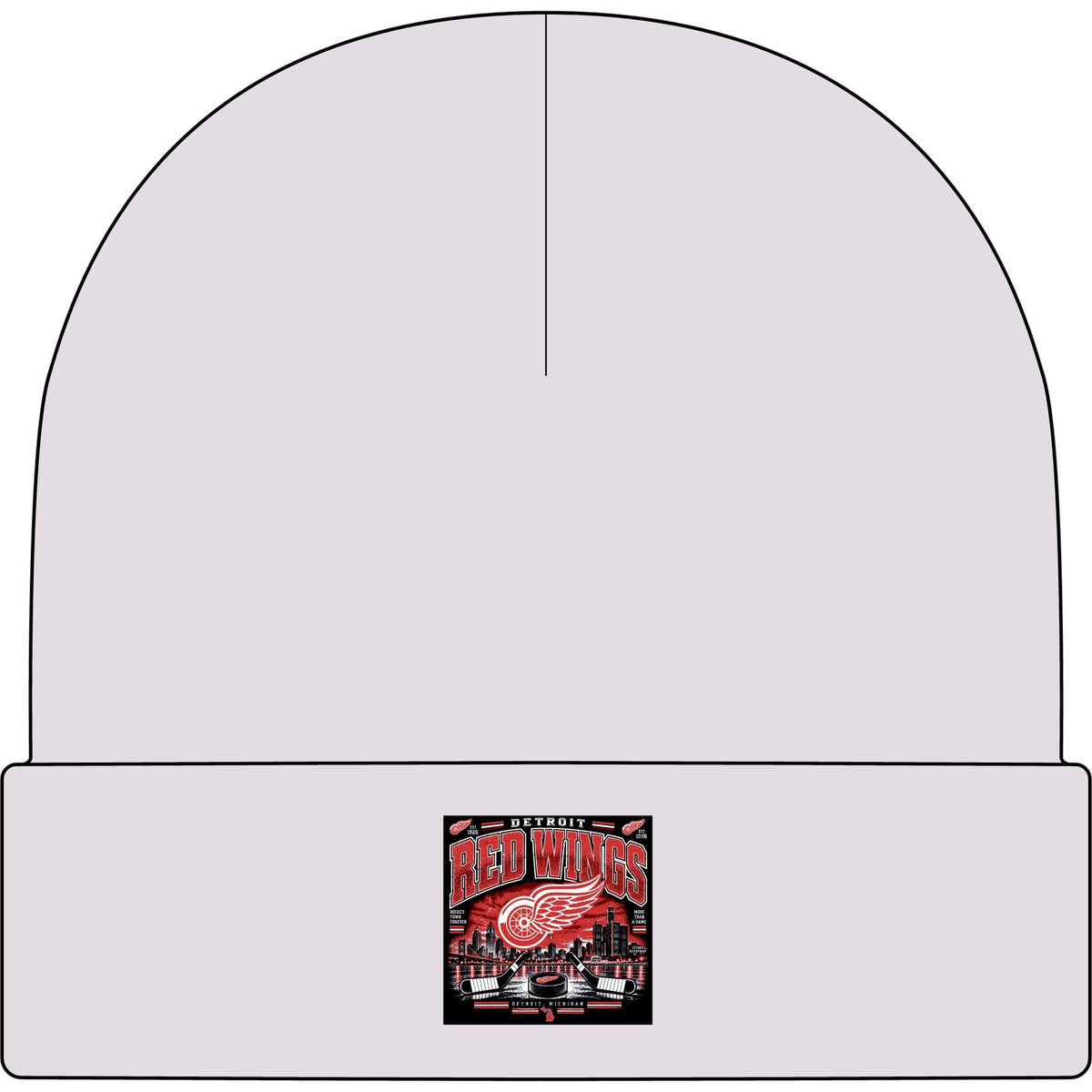 Detroit Red Wings Hockey Skyline - AS Colour 1107 Cuff Beanie