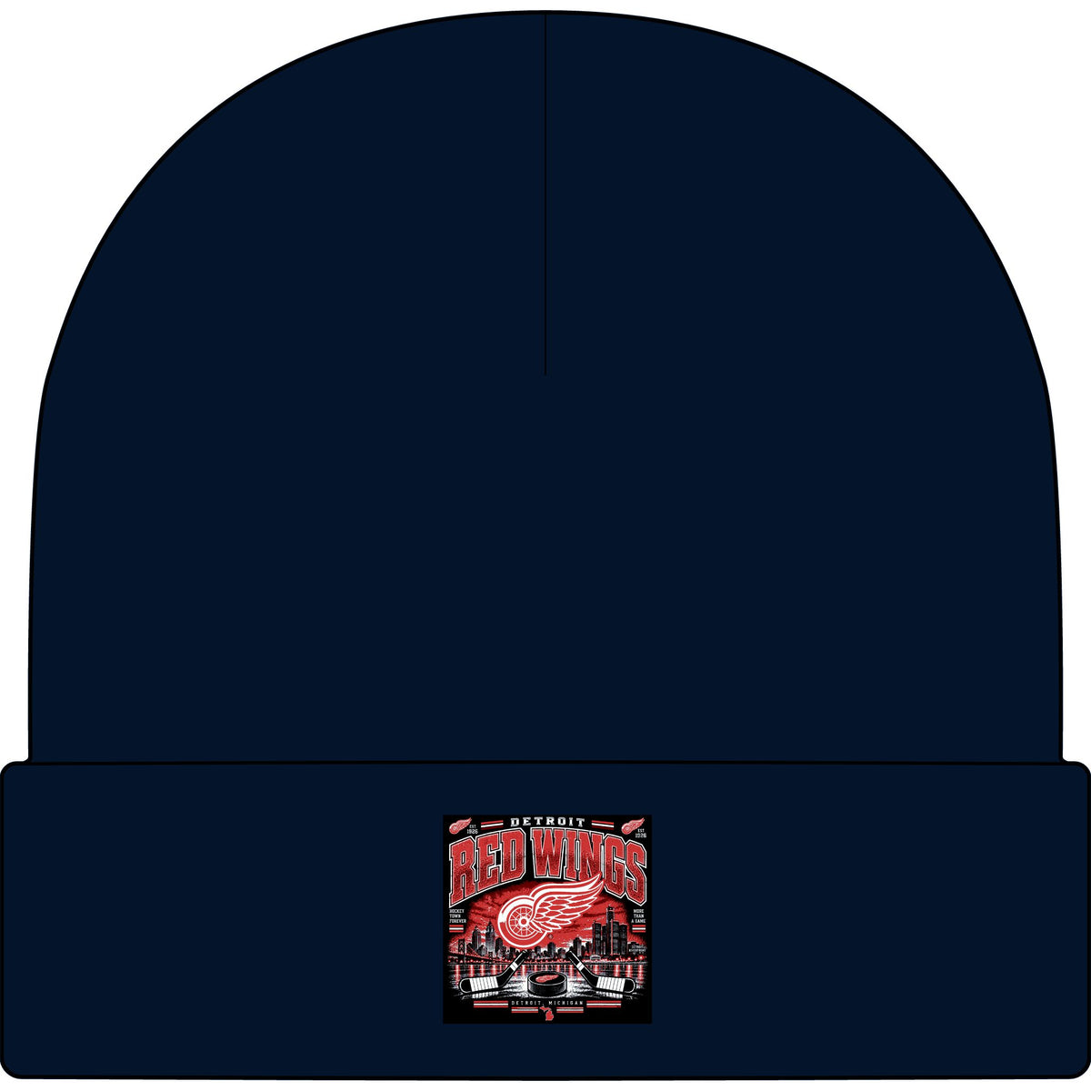 Detroit Red Wings Hockey Skyline - AS Colour 1107 Cuff Beanie
