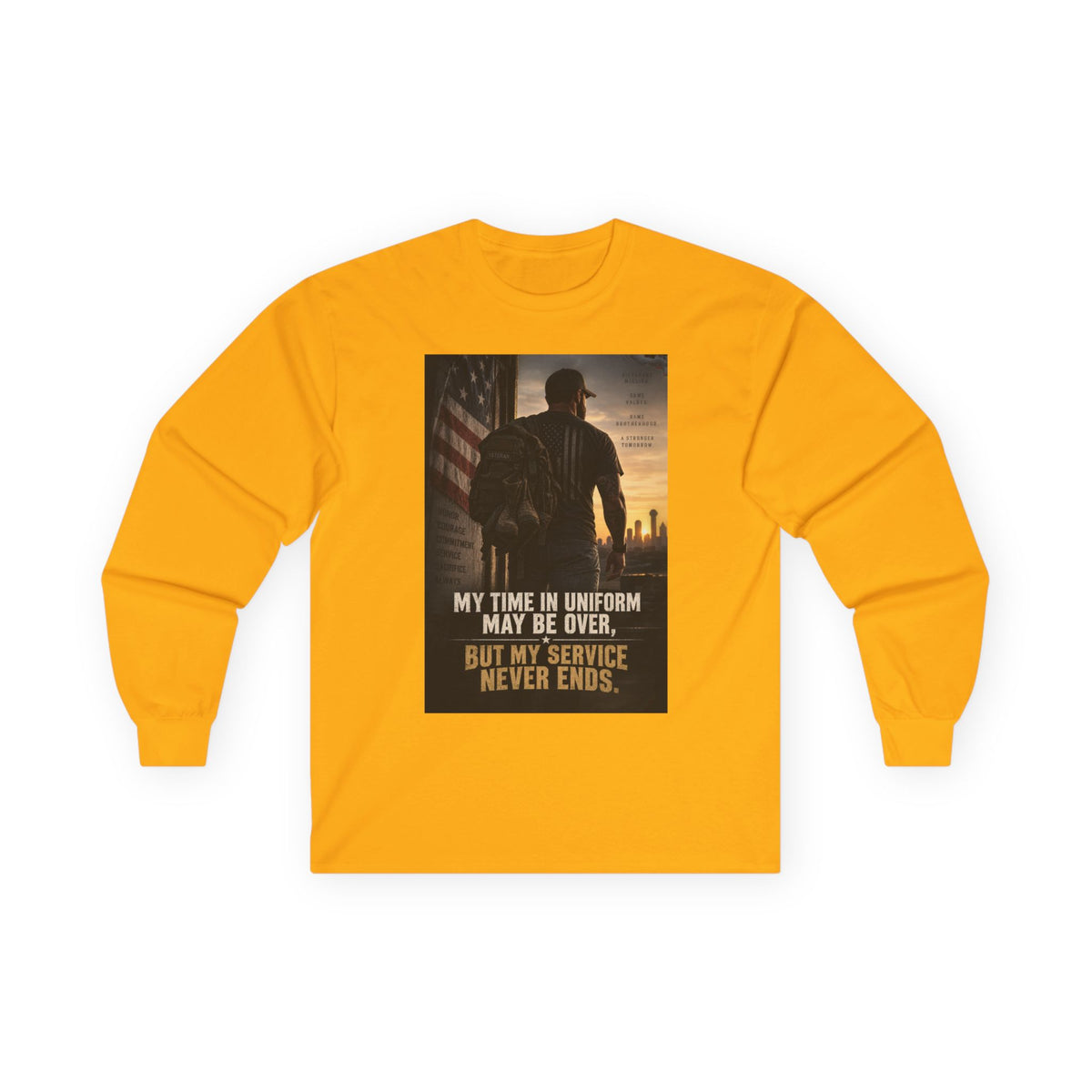 Service Never Ends - Unisex Ultra Cotton Long Sleeve Tee