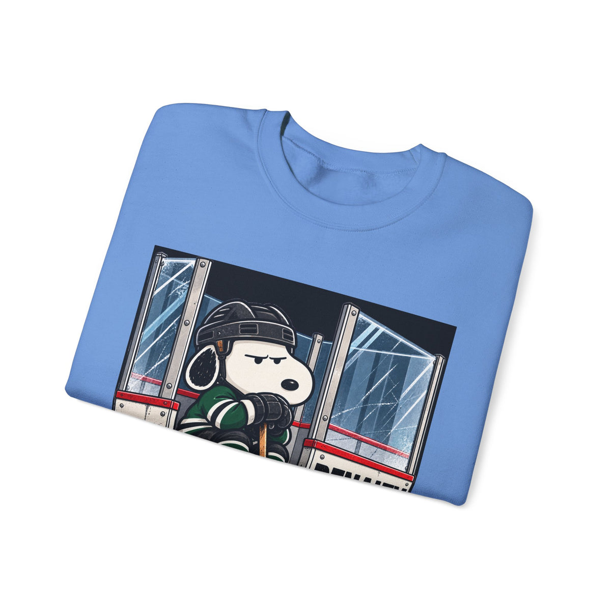 Snoopy Hockey Penalty Box Green - Crewneck Sweatshirt