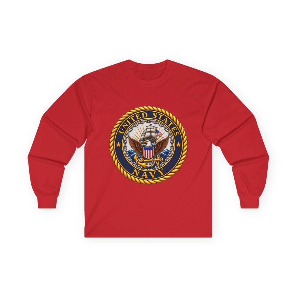 U.S. Navy Emblem - Unisex Ultra Cotton Long Sleeve Tee