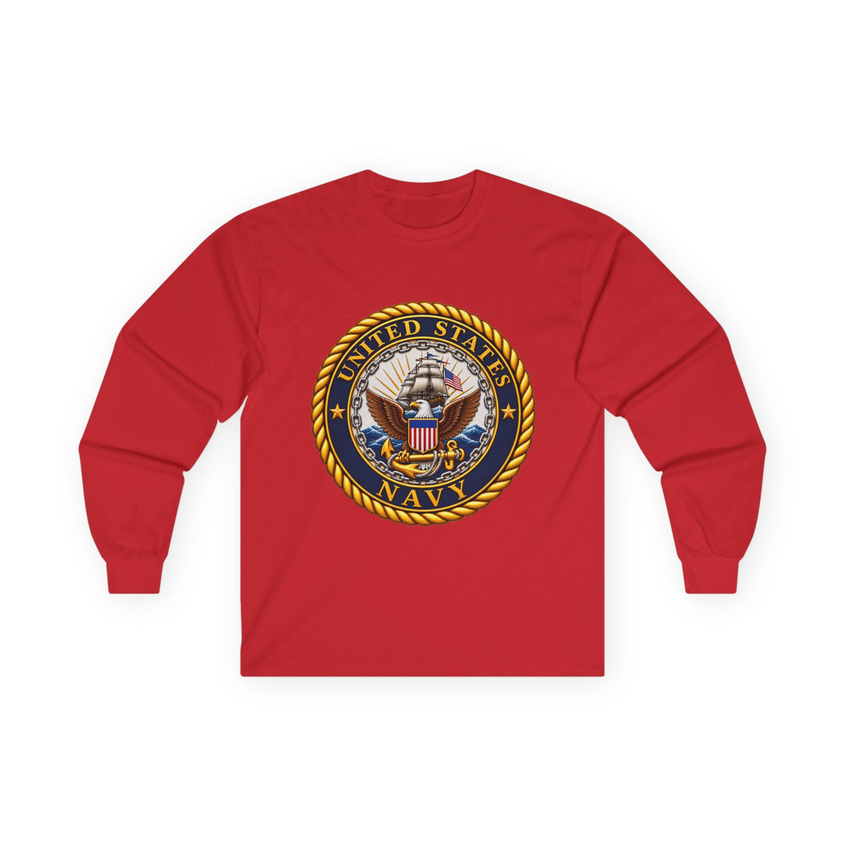 U.S. Navy Emblem - Unisex Ultra Cotton Long Sleeve Tee