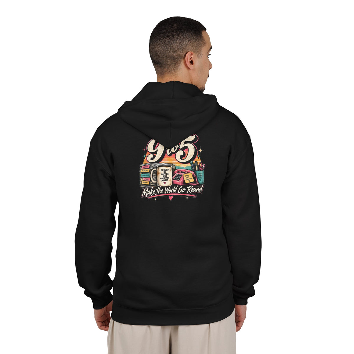 9to5 Make the World Go Round - Full-Zip Hooded Sweatshirt